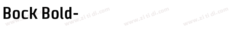 Bock Bold字体转换